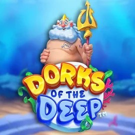 Dorks of the Deep slot logo by Hacksaw Gaming at Yeet CasinoDorks of the Deep