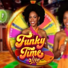 Official Live Casino logo: Funky Time by Evolution at Yeet Casino