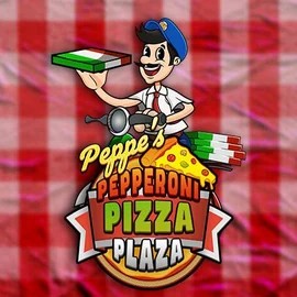 Peppe’s Pepperoni Pizza Plaza logo by Pragmatic Play at Yeet Casino