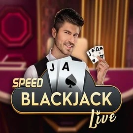 Speed Blackjack slot logo by Pragmatic Play at Yeet Casino