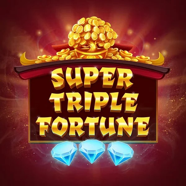 Super Triple Fortune slot logo by Greentube at Yeet Casino